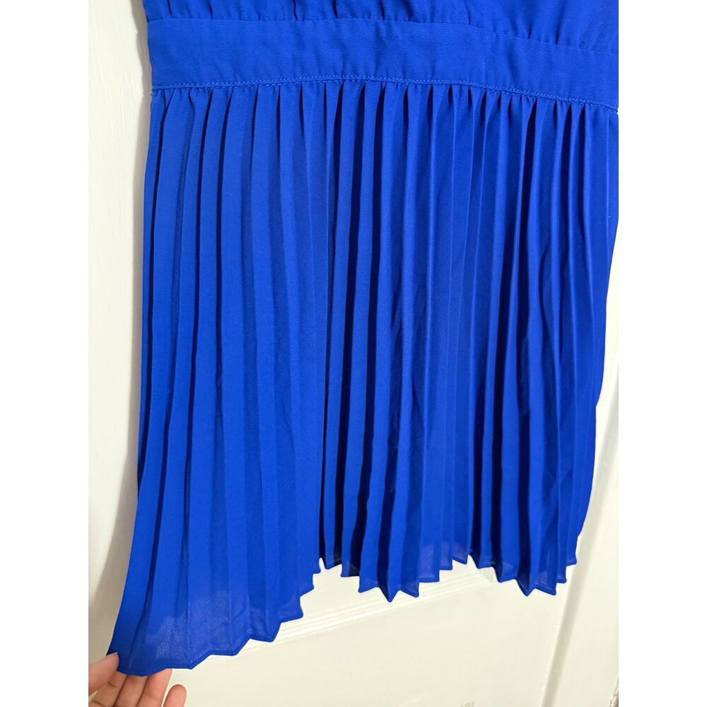 Revolve Superdown Cobalt Blue Sharona Pleated Mini Dress - Picture 6 of 6